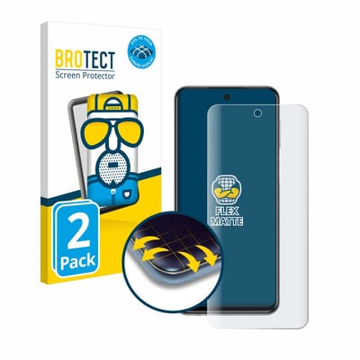BROTECT - Screenprotector voor Xiaomi Redmi Note 9 Pro - Folie Beschermfolie matte volledig dekking 2 Stuks