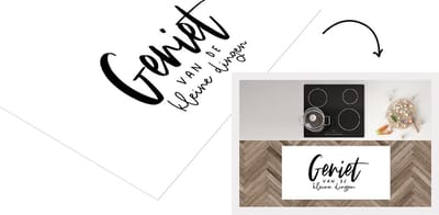Keukenloper - Loper keuken - Geniet van de dingen - Spreuken - Quotes - 120x60 cm - Keukenloper vinyl