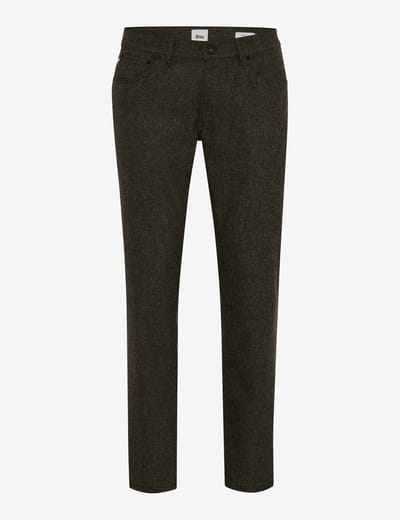 Brax Heren Jeans  Style CHUCK CHOCOLATE, donkerbruin, maat 33/34