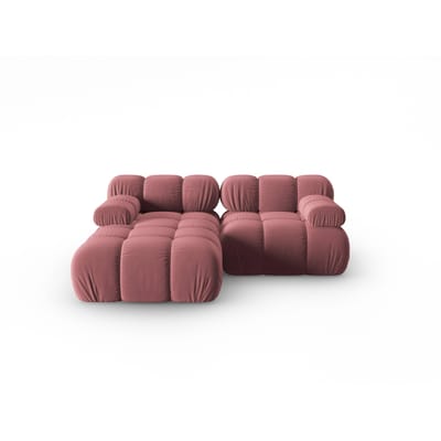 Modulaire-3-zitshoekbank Tropea links velvet | Milo Casa