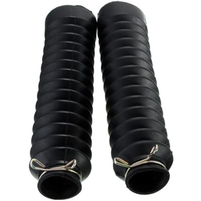 2 stuks 42 mm Motorfiets Rubber Voorvorkhoezen Gaiters Boot Schokdemper Gaiters Hoezen zwart