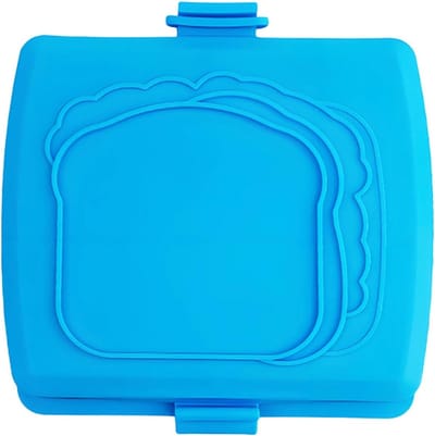 Sandwich Maker - Panini Pers - Snelle Maaltijden - Antiaanbaklaag - 4x17x4 cm - Blauw