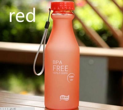 2 st. Lekvrije Drinkfles 550 ml - BPA Vrije Waterfles - Herbruikbare Drinkfles - Vaatwasserbestendig - Rood