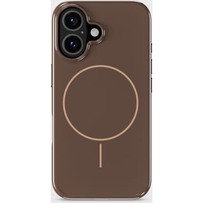 Phone Case Mono Chocolate/Beige iPhone 16