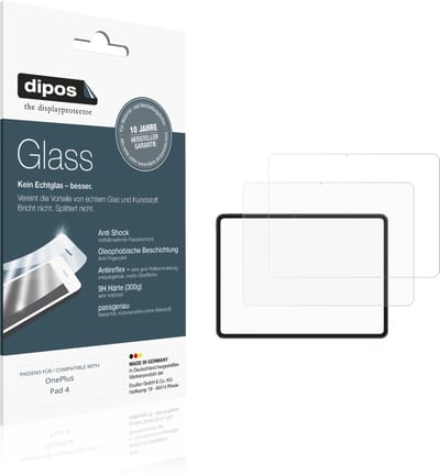 dipos – 2x Matte Pantserfolie geschikt voor OnePlus Pad 4 | 9H Screenprotector