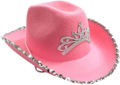 Cowboyhoed voor Vrouwen, Fluffy Feathers en Koord, Perfect voor Cosplay en Feestkleding, Damesaccessoire voor Dress Up