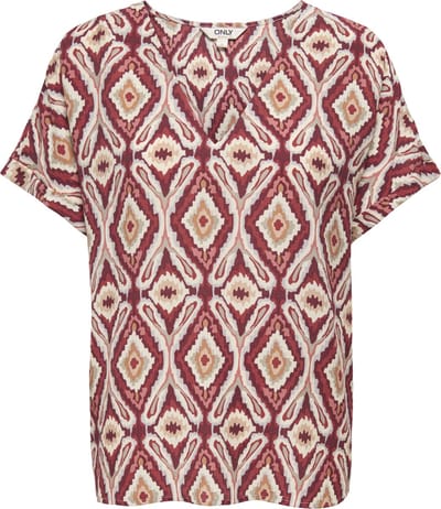 ONLY - ONLBELLY MIKASI SS V-NECK TOP WVN EX - Meisjes - Blouses