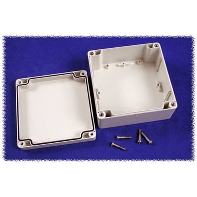 Hammond Electronics 1554N2GY Universele behuizing 120 x 120 x 60 Polycarbonaat Grijs 1 stuk(s)
