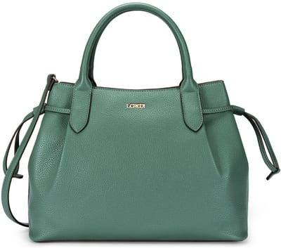 L.CREDI Sapphira Handtas Leder 33 cm - Dames - deep green