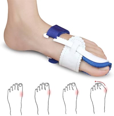 Jumada's - Spalk Hallux Valgus - Grote teen - Nachtspalk - Pijnverlichting - Teenpositie verbeteren - Rechtervoet - Wit