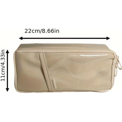 1 Stuks Eenvoudige Pennenhouder met Grote Capaciteit Koreaanse Creatieve Multifunctionele Etui voor Middelbare Scholieren Make-uptas 1pc