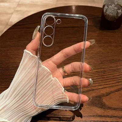 Hoge Heldere Siliconen Telefoonhoesje voor Samsung Galaxy S24 S25 S23 S22 S21 Plus S24 FE S25 edge Ultra Dunne Transparante Cover Case S21 FE
