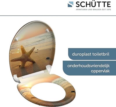 closing mechanism I High quality - toiletdeksel met snelsluiting voor eenvoudige reiniging, Duroplast wc-deksel