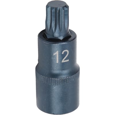 Schroevendraaier Dop Legeringsstaal Blauwen Snelmoersleutel 12?Punt 12 Aandrijfpoort Bit AdapterM12