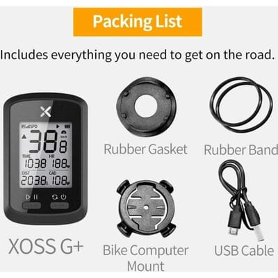 Xoss G+ GPS Fiets Fiets Fietsen Computer Stopwatch LCD Scherm Waterdicht IPX7 gray