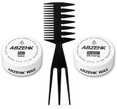 Haarwax - Gel Wax - Super Strong - 150 ml - Abzehk - Met Styling Kam - Haarstylingtools