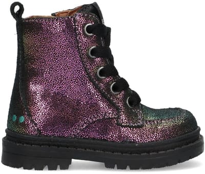BunniesJR 225703-996 Meisjes Biker Boots - Multicolor - Leer - Ritssluiting