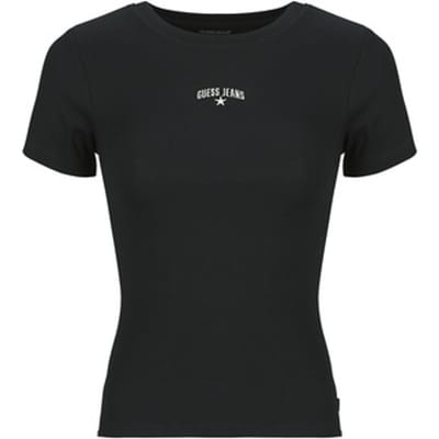 Guess  T-shirt Korte Mouw GJ SS CN RIB EMBRO