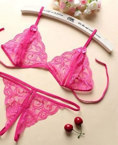 *** Roze Kanten Lingerie Setje - Valentijn Love Lust - Erotisch - van Heble® ***