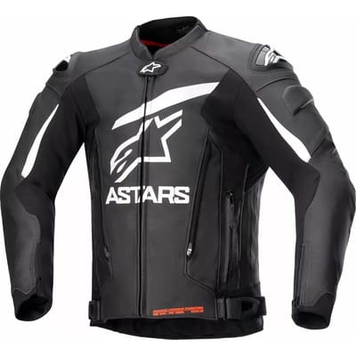 Alpinestars GP Plus V4 Leren Jas Zwart Wit - Jas