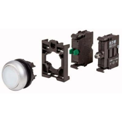 Eaton 110931 M22-DL-W-K10LED-BVP Verlichte druktoets Kunststof frontring Knop 1 stuk(s) Package