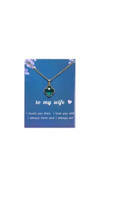 Akyol - cadeau voor je partjner - moederdag cadeau - ketting voor je vriendin - klavertje 4 ketting - ketting met een groene steen - ketting voor dame