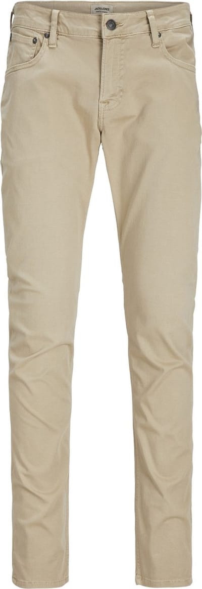 JACK & JONES Glenn Blaine Icon slim fit - heren 5-pocket broek - beige - Maat: 28/32