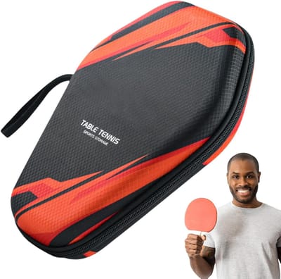 Tafeltennis Paddle Cover - Paddle Houder Tas - Sport Opslag - Stevige EVA-schaal - 27 cm - Zwart