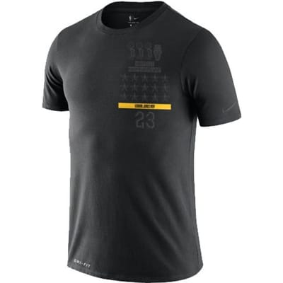 Nike Dri-Fit Mvp LeBron James NBA T-shirt met korte mouwen Heren Tops Zwart BV1539-010 S black
