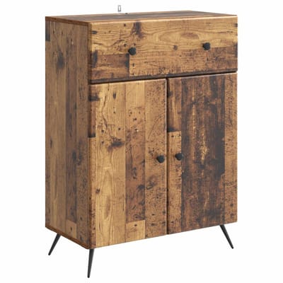 vidaXL - Dressoir - Oud - hout - 66 - x - 34,5 - x - 90 - cm - Bewerkt - hout
