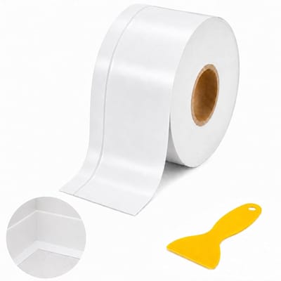 Zelfklevende Plint - Flexibele Rand - Voegen Afdichten - Waterdicht Schimmelwerend - 6 Meter Lengte - Wit