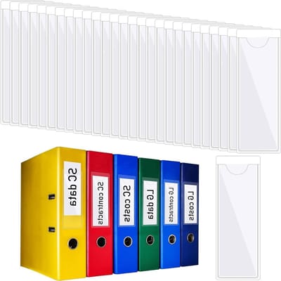 Kaarthouders - Zelfklevend Plastic - Organiseren en Beschermen - Dubbelzijdig Transparant - 30 Stuks - Kristalhelder