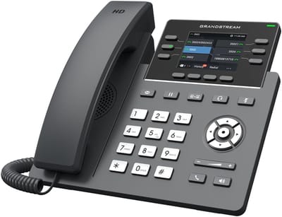 IP Telefoon - VoIP toestel - Zakelijk communiceren - HD audio - 3 SIP accounts - Zwart