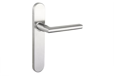 Lavuzo deurkruk Teramo RVS met afgerond schild | Per set | Deurklink met schild