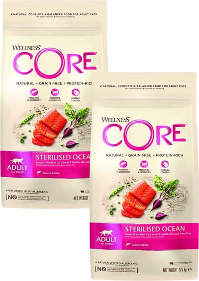 Wellness Core Grain Free Cat Sterilised Zalm - Kattenvoer - 2 x 1.75 kg