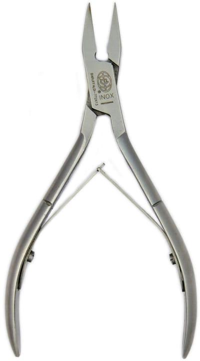 Baruffaldi - Professional - Ingegroeide teennageltang – RVS – Dubbelveer - 13 cm.