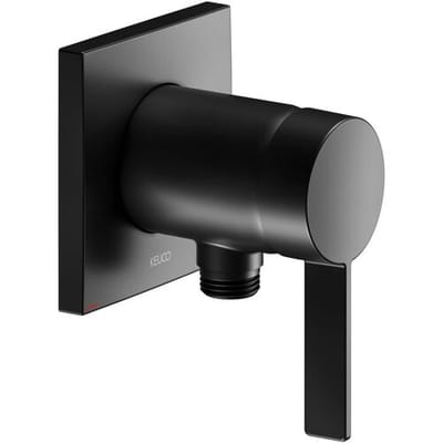 Keuco IXMO Pure Black Selection concealed single lever shower mixer, with hose connection, angular 59552379502