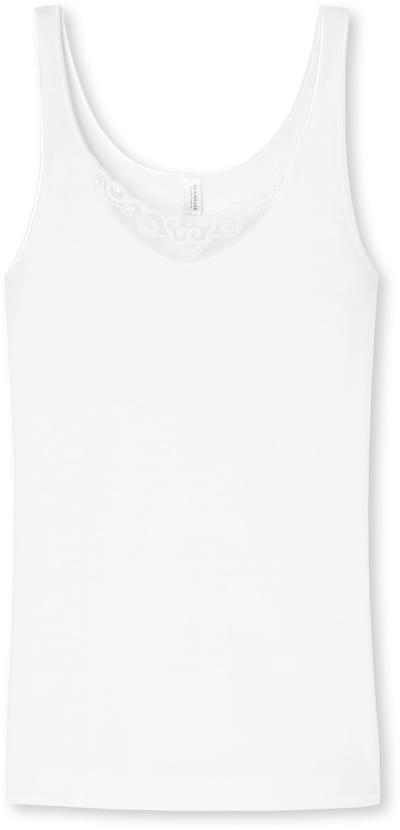 SCHIESSER selected! premium singlet (1-pack) - dames hemd wit