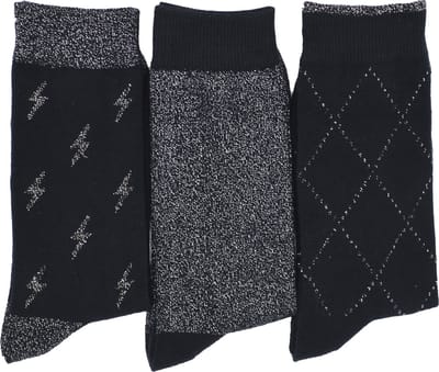 InterSocks - dames sokken met lurex - 12 paar - MULTIPACK - hoogwaardige katoen, verschillende kleuren met fantasie