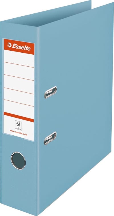 Esselte Colour'Breeze Duurzame Kunststof Ordner - Capaciteit van 500 A4-Vel - Rugbreedte van 72mm - Blauw