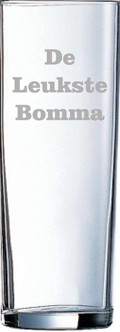 Longdrinkglas gegraveerd - 31cl - De Leukste Bomma