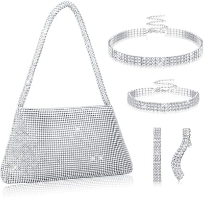 Dailygoods- Dameshandtas Elegante Ritssluiting - Dameshandtassen Schoudertas - Dameshandtassen Crossbody - Set van 4 - Veelzijdig Gebruik - Stijlvol Ontwerp - Handtassen