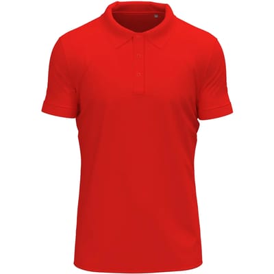 Stedman - Clive Polo - Scarlet Red maat S