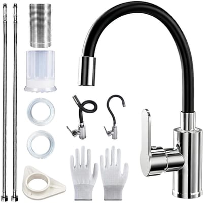 Waterkoker - Zwarte ketel - Snel water koken - Flexibele uitloop - 109 kg - Zwart