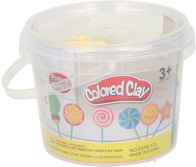 Kleiset in Opbergbox Lolly's Maken - 6 Kleuren Klei