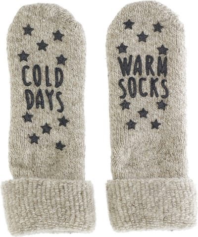 Homesocks huis sokken met antislip - Antislip sokken met extra grip - Siliconen - Wollen winter sokken - 46 - Beige
