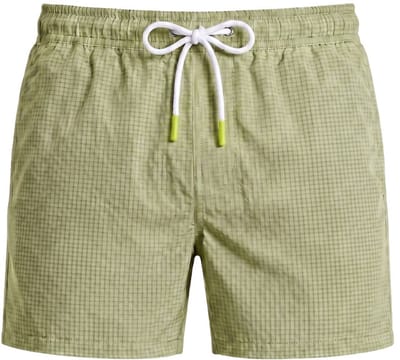 Tropea Seersucker Zwembroek - Olijfgroen - Maat L - Zwemshort Heren Olijfgroen - Swimwearclub