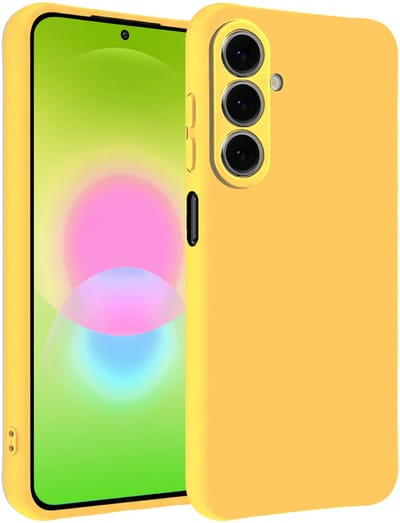 Hoesje - Geschikt voor Samsung Galaxy A27 - Sterk & Shockproof - Hoes Cover - Siliconen Case - Telefoonhoesjes - Geel