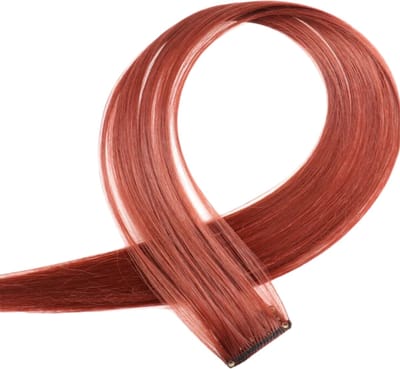 2 x Clip in Hairextension 60cm - ROOD - #60RD - nephaar - Hair extension | haar extensie- carnaval haar - gekleurde extensions - extensions met clip