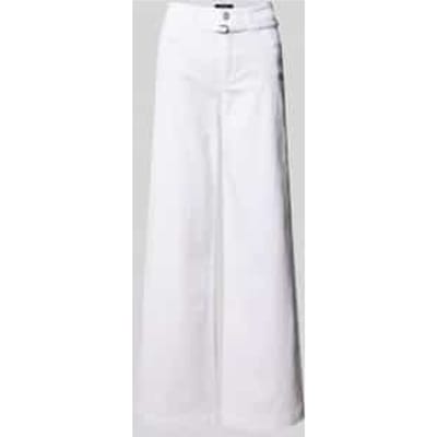 wide leg broek met riem